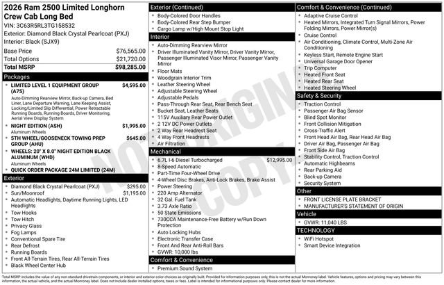 New 2026 RAM 2500 Limited image 17