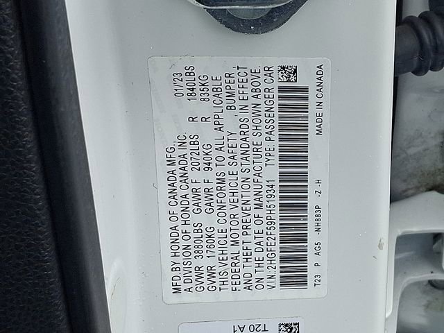 Certified 2023 Honda Civic Sport image 27