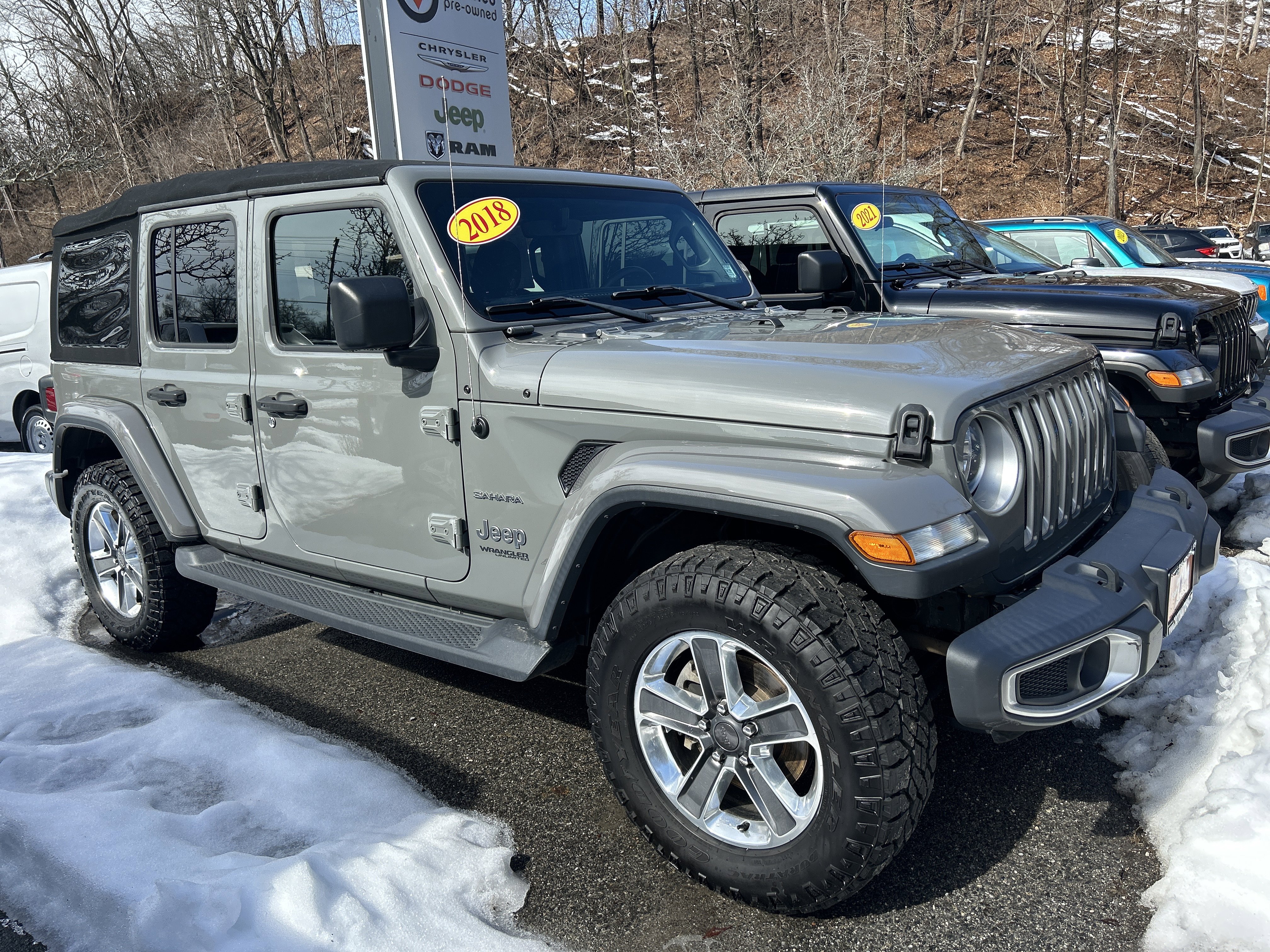 Certified 2018 Jeep Wrangler Unlimited Sahara w/ Dual Top Group image 1
