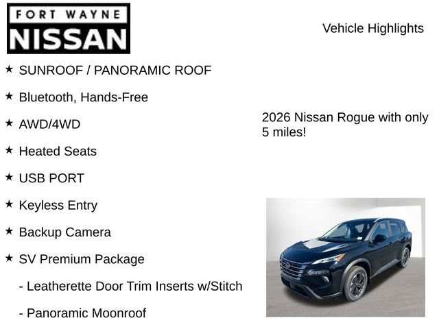 New 2026 Nissan Rogue SV w/ SV Premium Package image 8