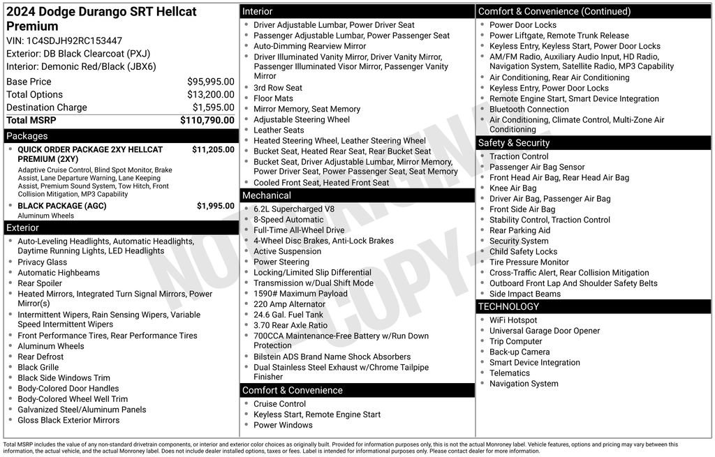 Used 2024 Dodge Durango SRT Hellcat image 39