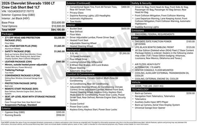 New 2026 Chevrolet Silverado 1500 LT image 2