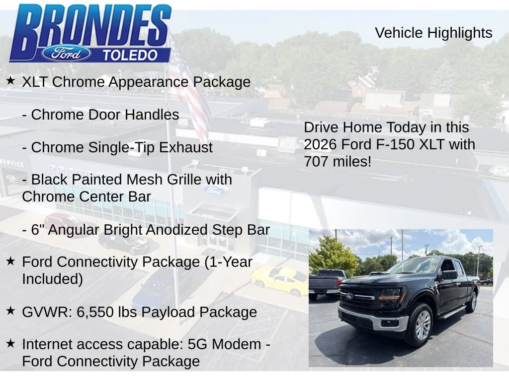 Used 2026 Ford F150 XLT w/ XLT Chrome Appearance Package AWD/4WD image 17