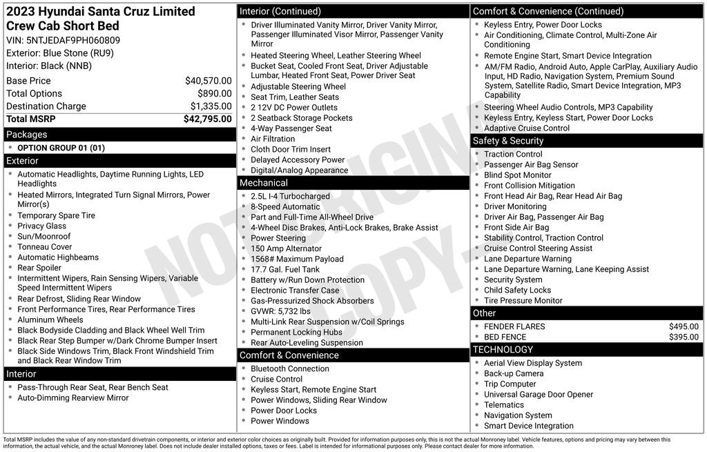 Certified 2023 Hyundai Santa Cruz Limited AWD/4WD image 7