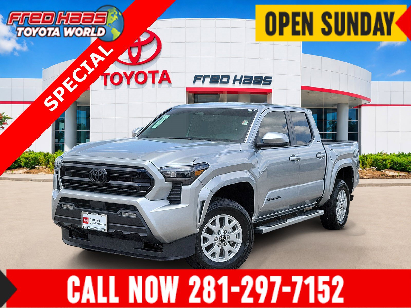 Certified 2025 Toyota Tacoma SR5 AWD/4WD image 1