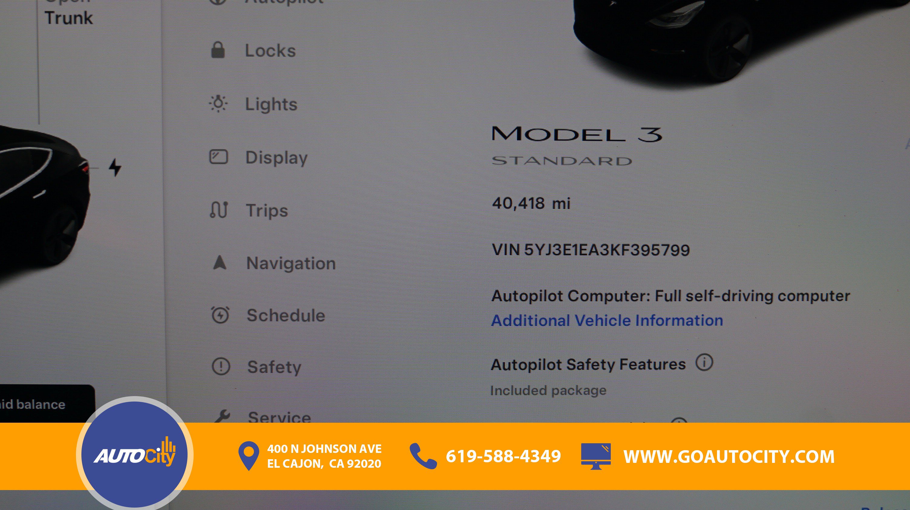 Used 2019 Tesla Model 3 Standard Range RWD image 3