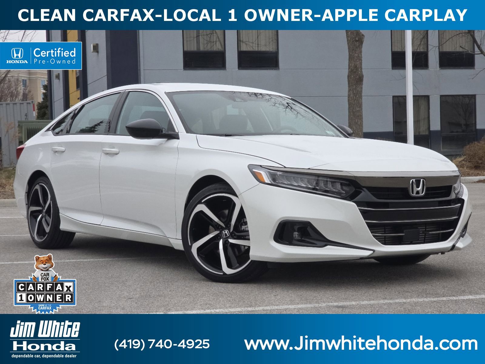 Certified 2022 Honda Accord Sport