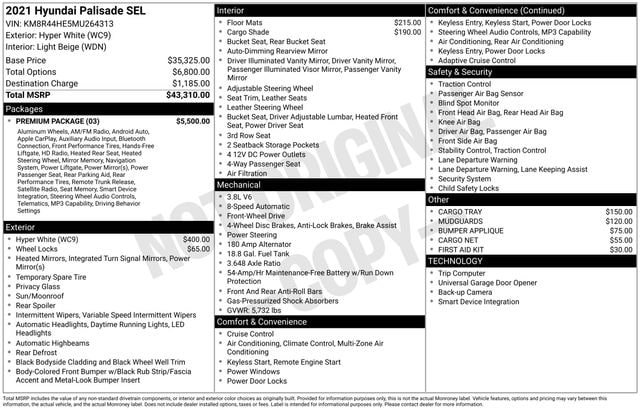 Used 2021 Hyundai Palisade SEL w/ Premium Package FWD image 24