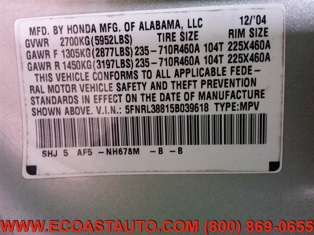 Used 2005 Honda Odyssey Touring image 18