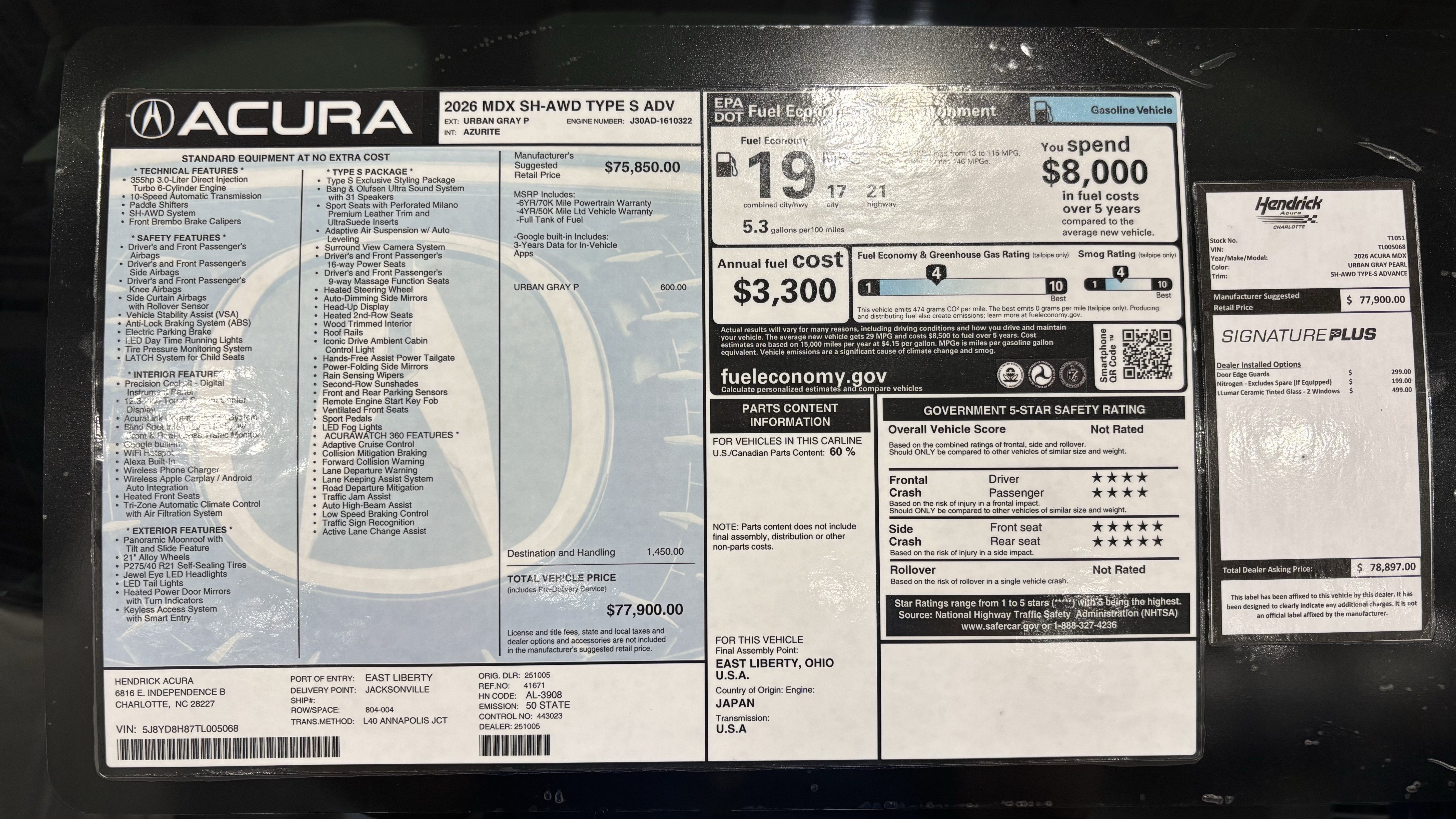 New 2026 Acura MDX Type S AWD/4WD image 35
