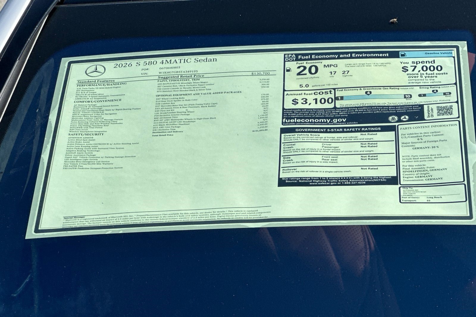 Used 2026 Mercedes-Benz S 580 4MATIC Sedan image 29
