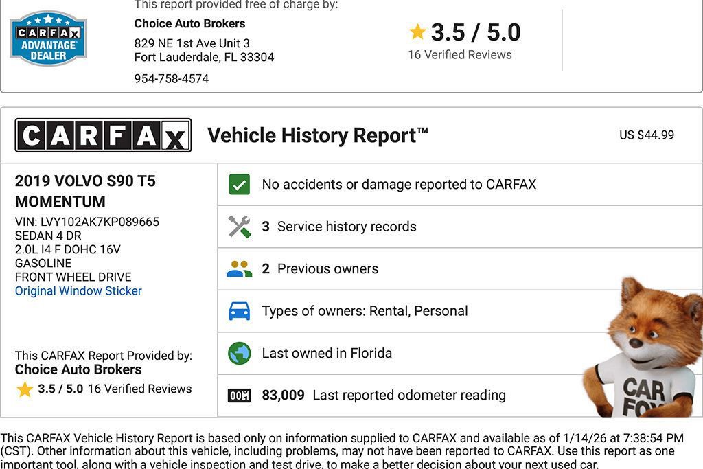 Used 2019 Volvo S90 T5 Momentum image 2
