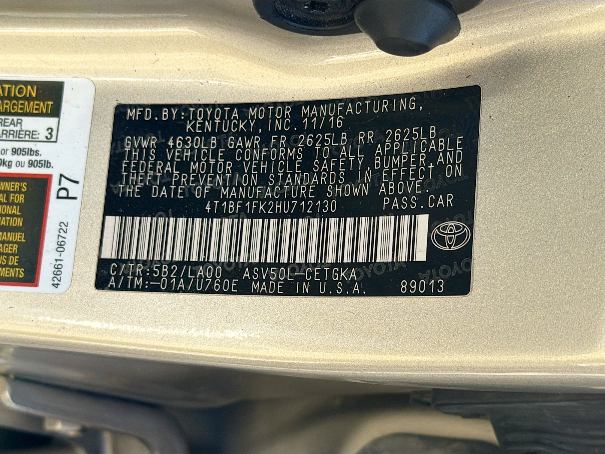 Used 2017 Toyota Camry XLE FWD image 40