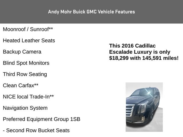 Used 2016 Cadillac Escalade Luxury AWD/4WD image 4