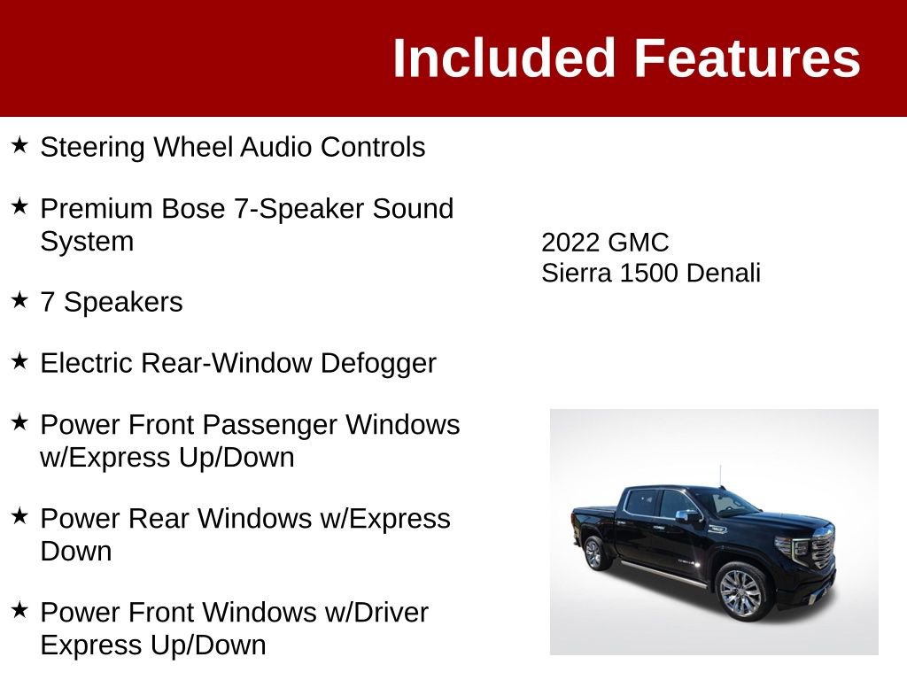 Used 2022 GMC Sierra 1500 Denali w/ Denali Reserve Package AWD/4WD image 4