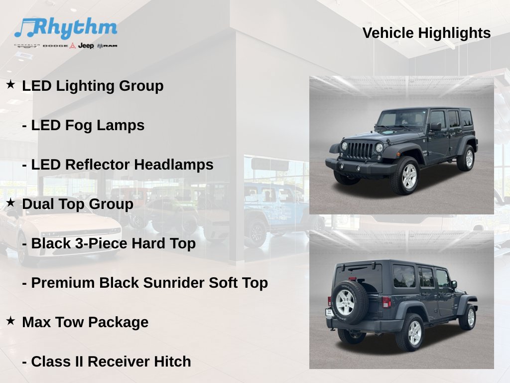 Used 2017 Jeep Wrangler Unlimited Sport w/ Quick Order Package 24S AWD/4WD image 17
