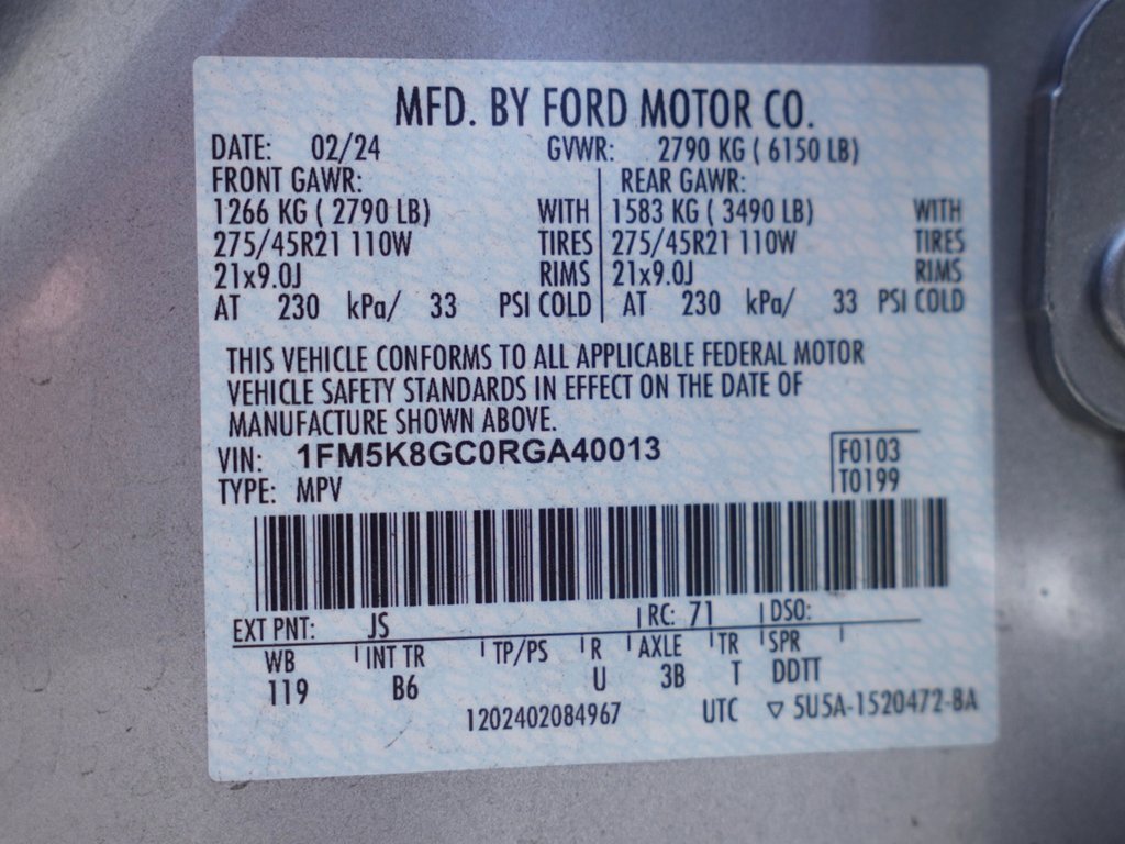 Used 2024 Ford Explorer ST-Line w/ Equipment Group 401A image 33