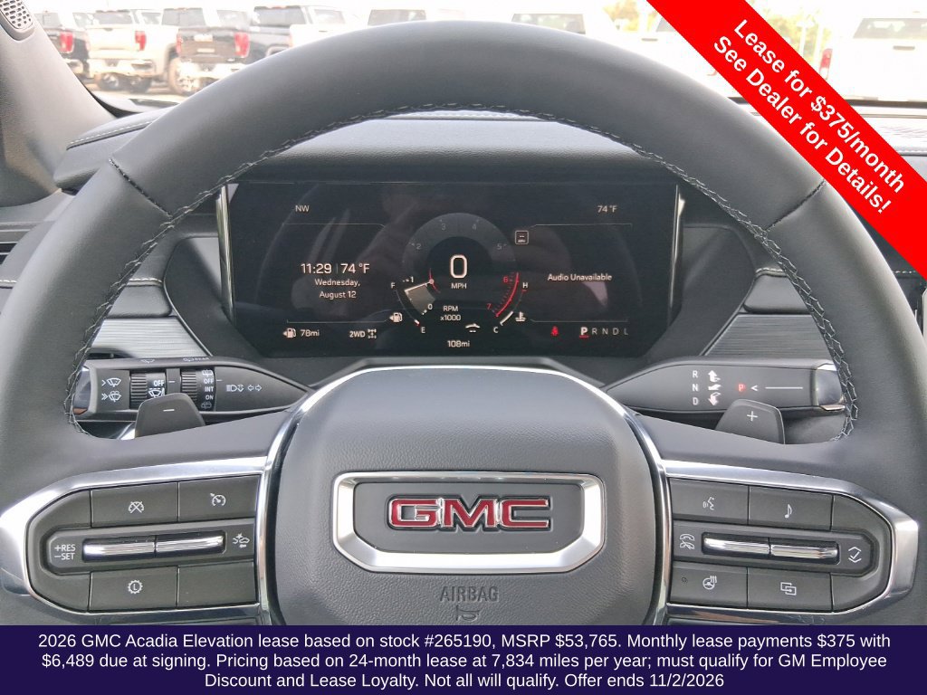 New 2026 GMC Acadia Elevation w/ Black Edition AWD/4WD image 33