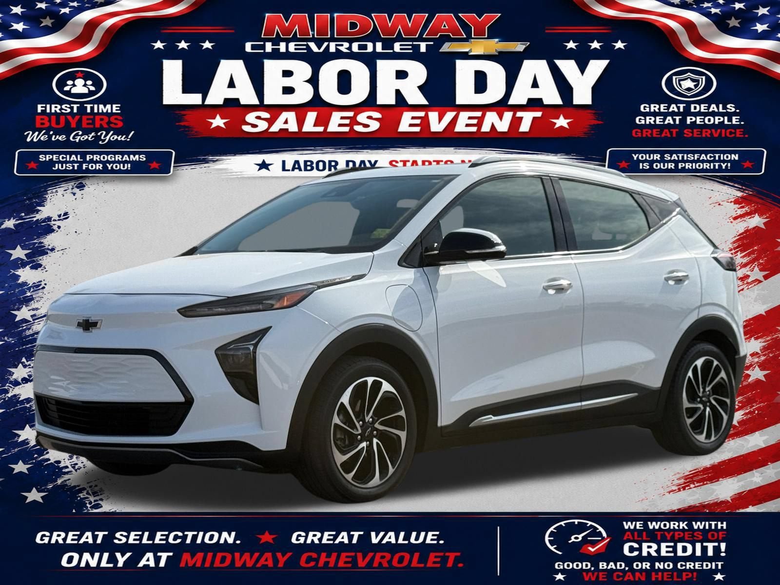 Certified 2023 Chevrolet Bolt EUV Premier w/ Sun & Sound Package FWD image 1