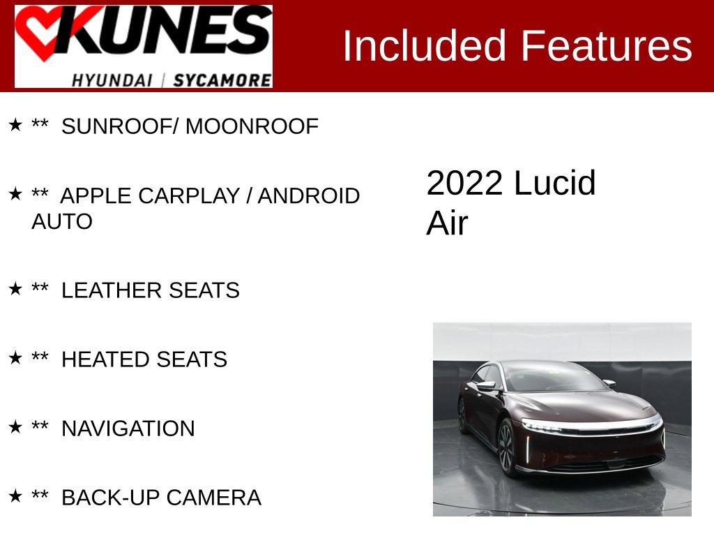 Used 2022 Lucid Air Grand Touring AWD/4WD image 2