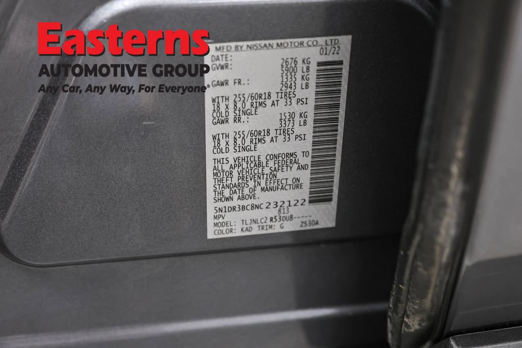 Used 2022 Nissan Pathfinder SV AWD/4WD image 37