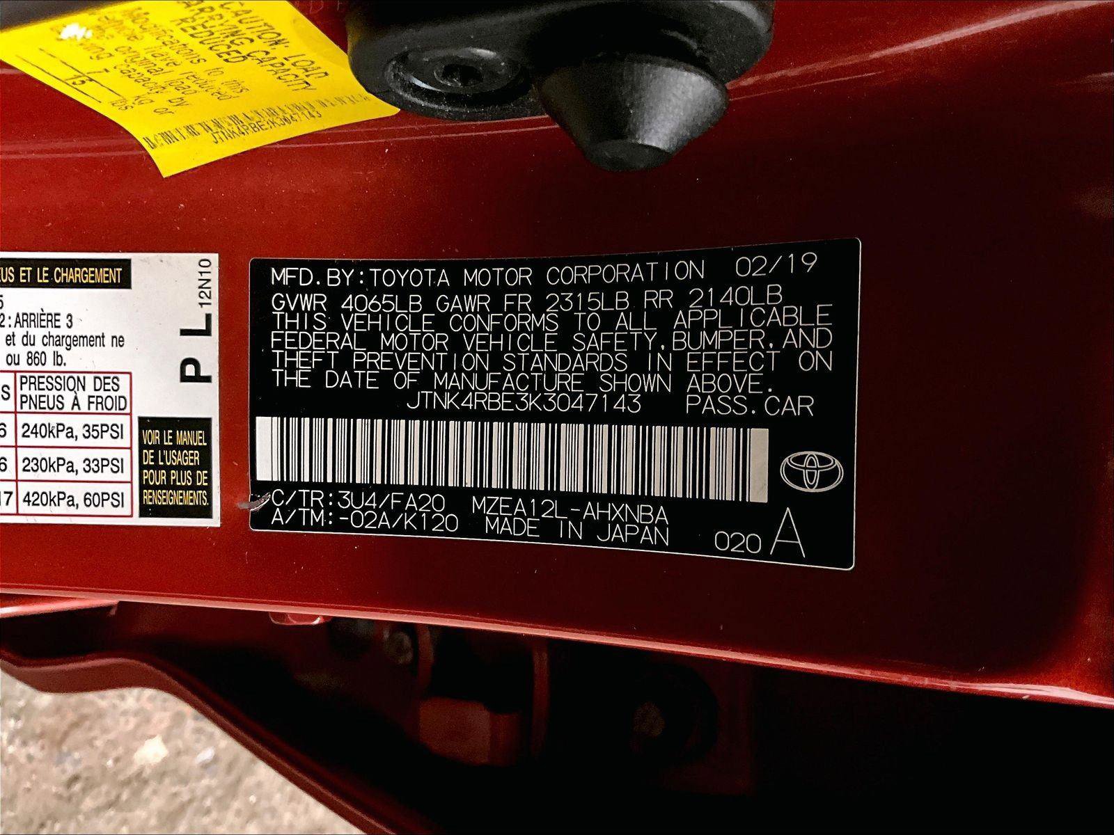 Used 2019 Toyota Corolla SE FWD image 32