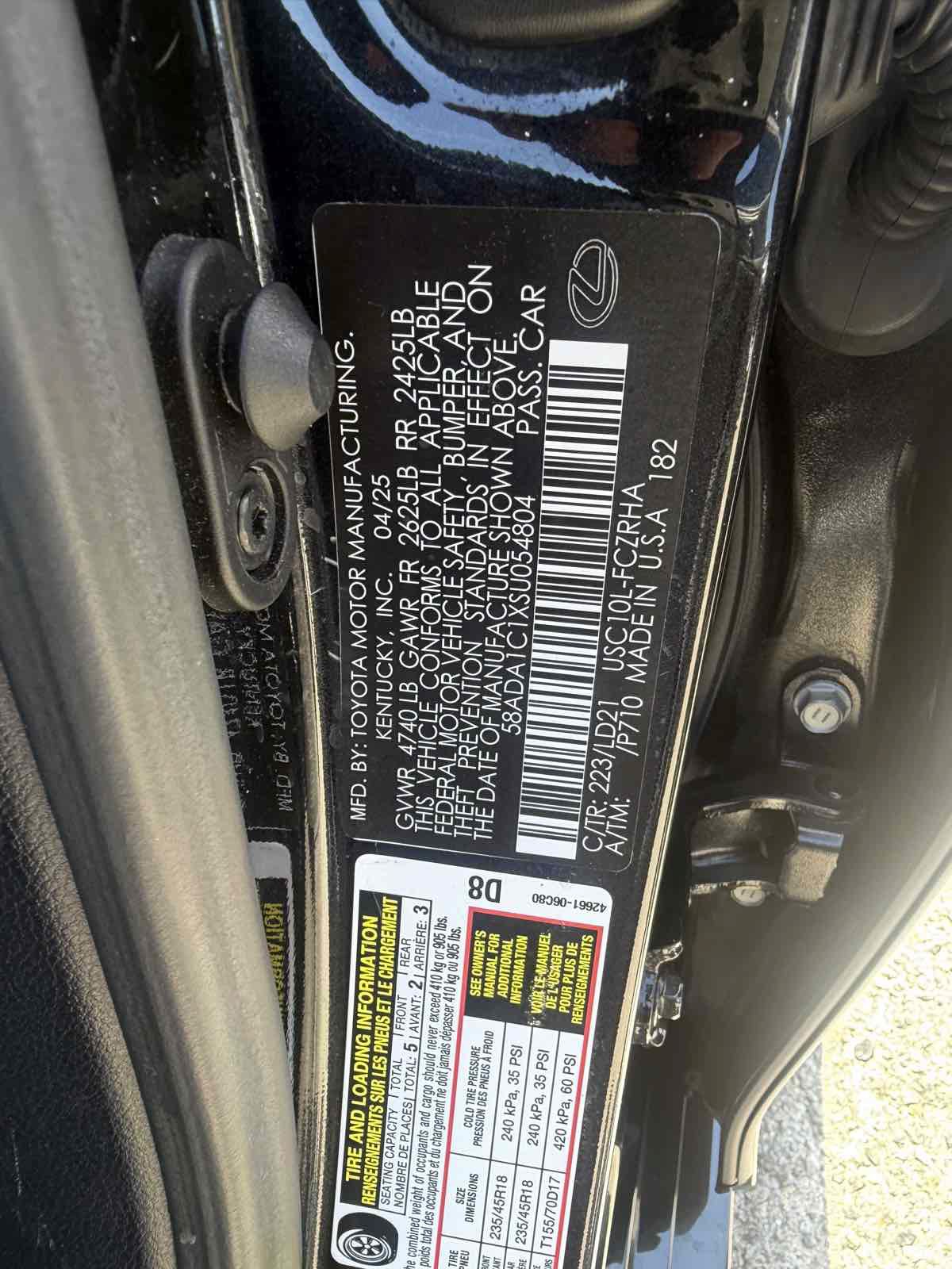 Used 2025 Lexus ES 300h w/ Premium Package FWD image 21