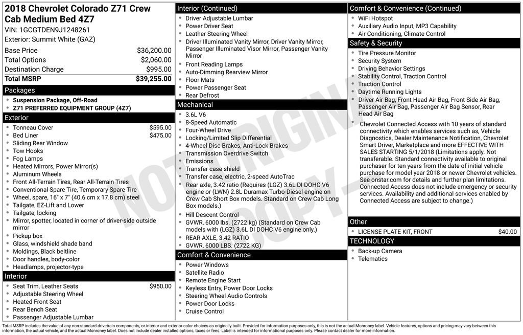 Used 2018 Chevrolet Colorado Z71 image 5