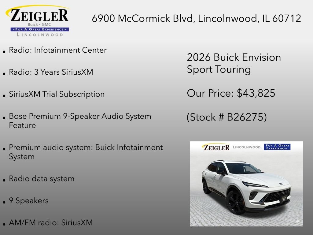 New 2026 Buick Envision Sport Touring AWD/4WD image 12