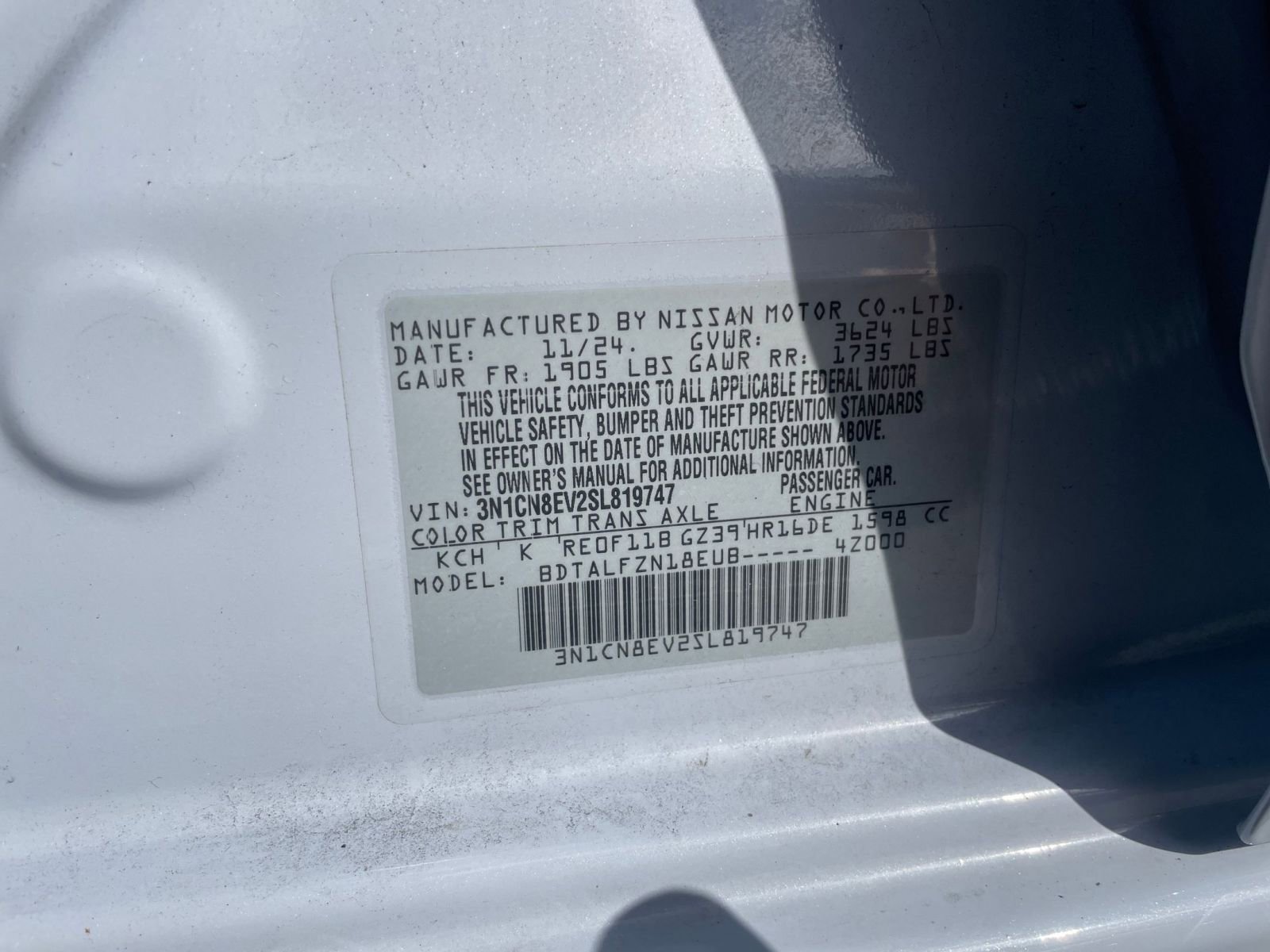 Used 2025 Nissan Versa SV FWD image 25