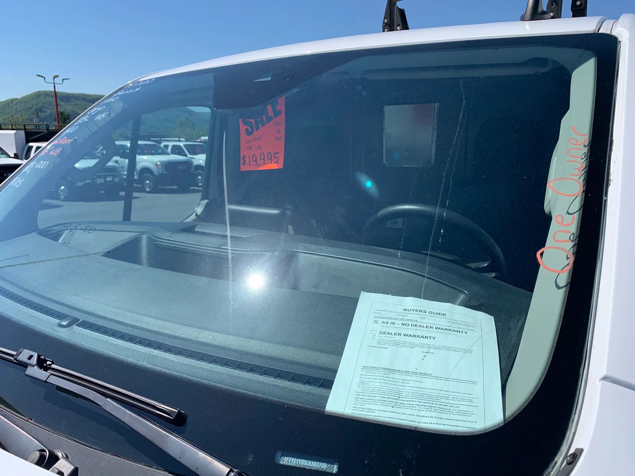 Used 2020 Ford Transit 150 Low Roof w/ Upfitter Package RWD image 4