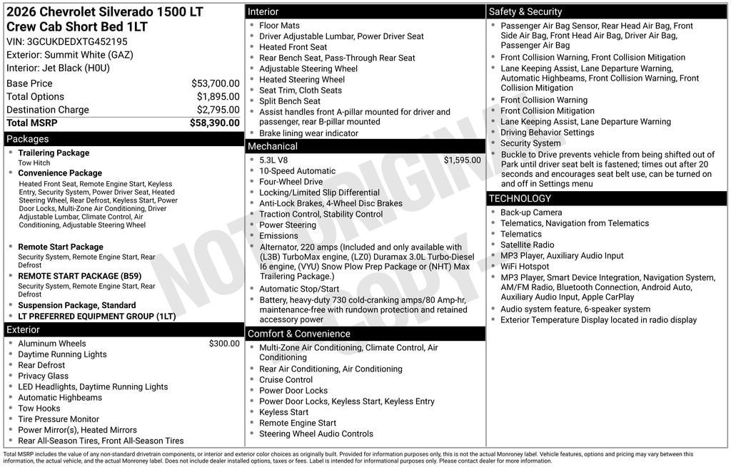 New 2026 Chevrolet Silverado 1500 LT AWD/4WD image 4