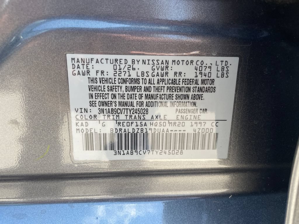 Certified 2026 Nissan Sentra SV w/ Floor Mat Package FWD image 30