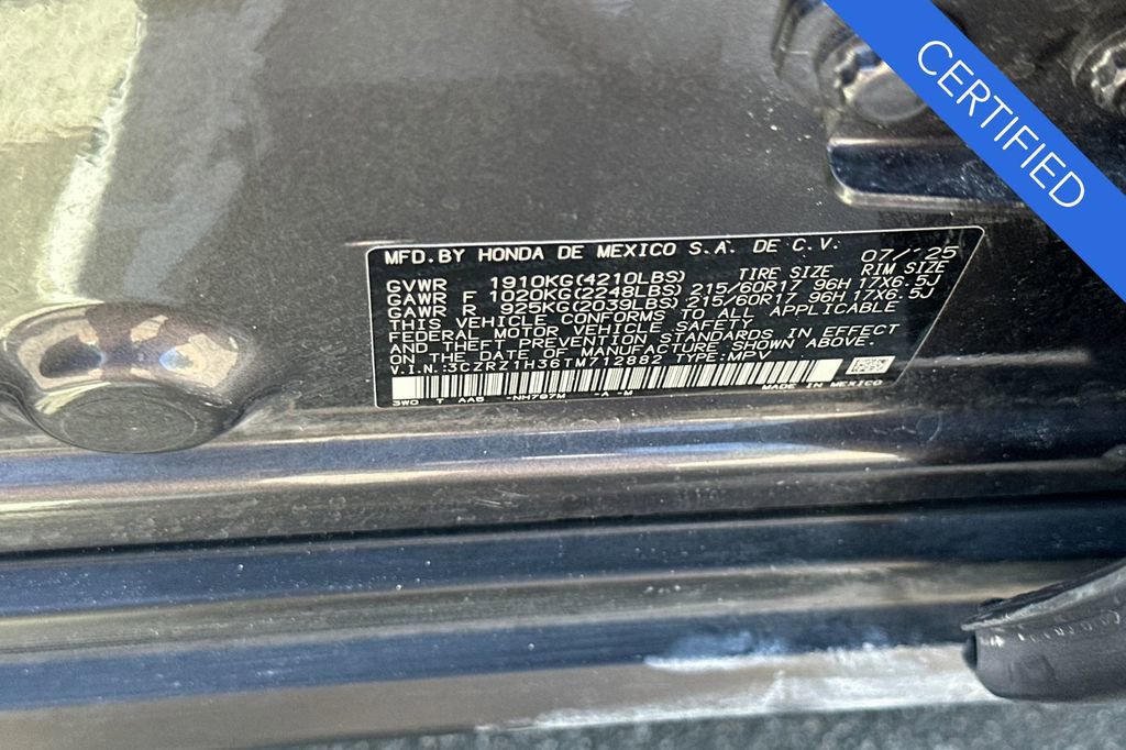 Certified 2026 Honda HR-V LX image 31