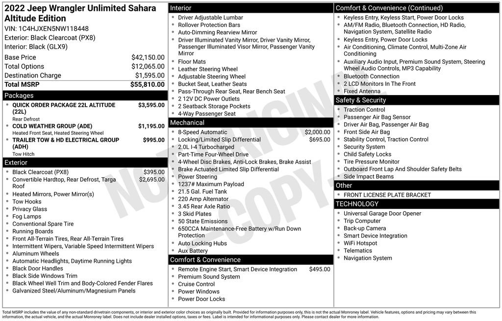 Used 2022 Jeep Wrangler Unlimited Sahara image 6