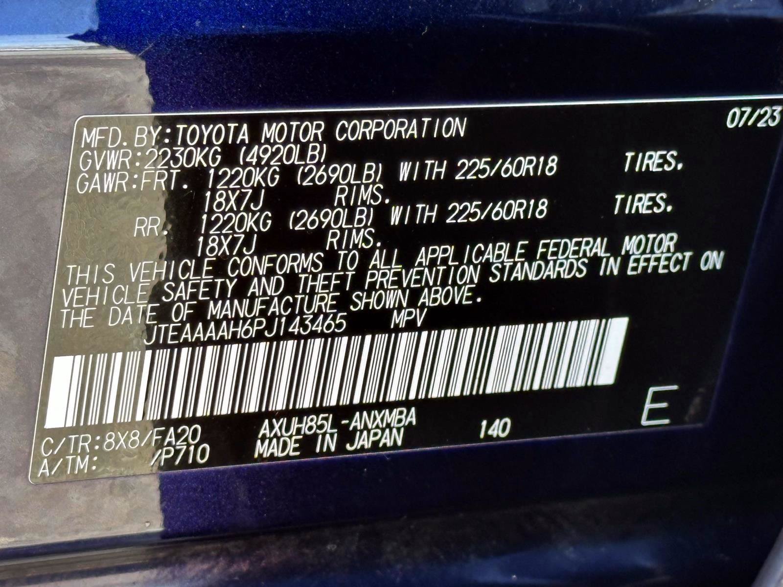 Certified 2023 Toyota Venza LE AWD/4WD image 30