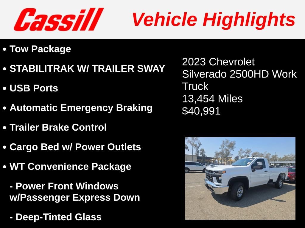Used 2023 Chevrolet Silverado 2500 W/T w/ WT Convenience Package AWD/4WD image 3