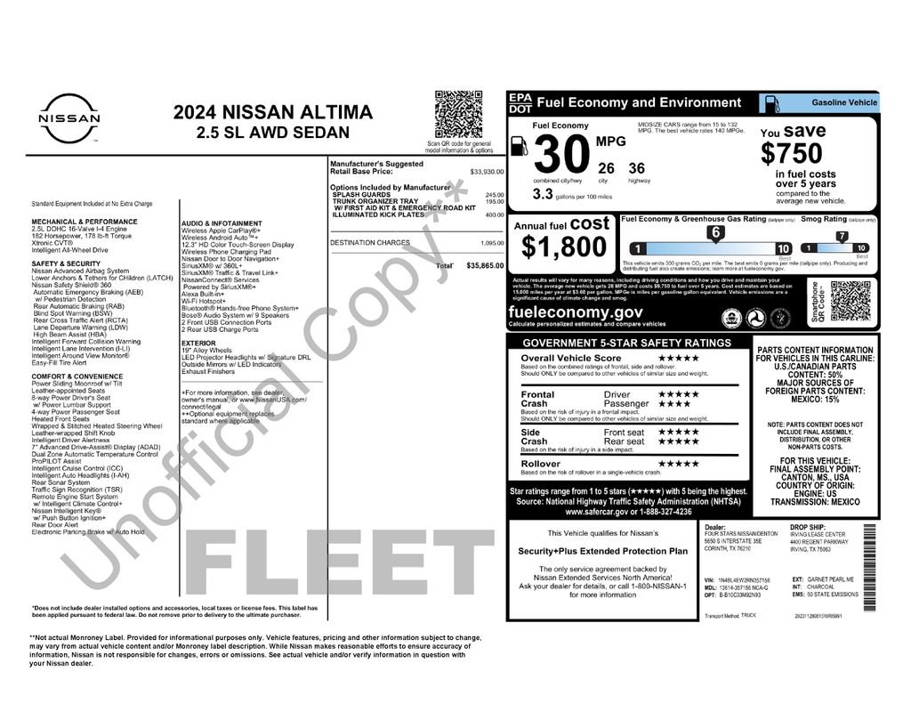 Used 2024 Nissan Altima 2.5 SL AWD/4WD image 11