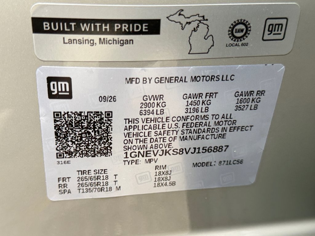 New 2027 Chevrolet Traverse Z71 w/ Enhanced Driving Package AWD/4WD image 30