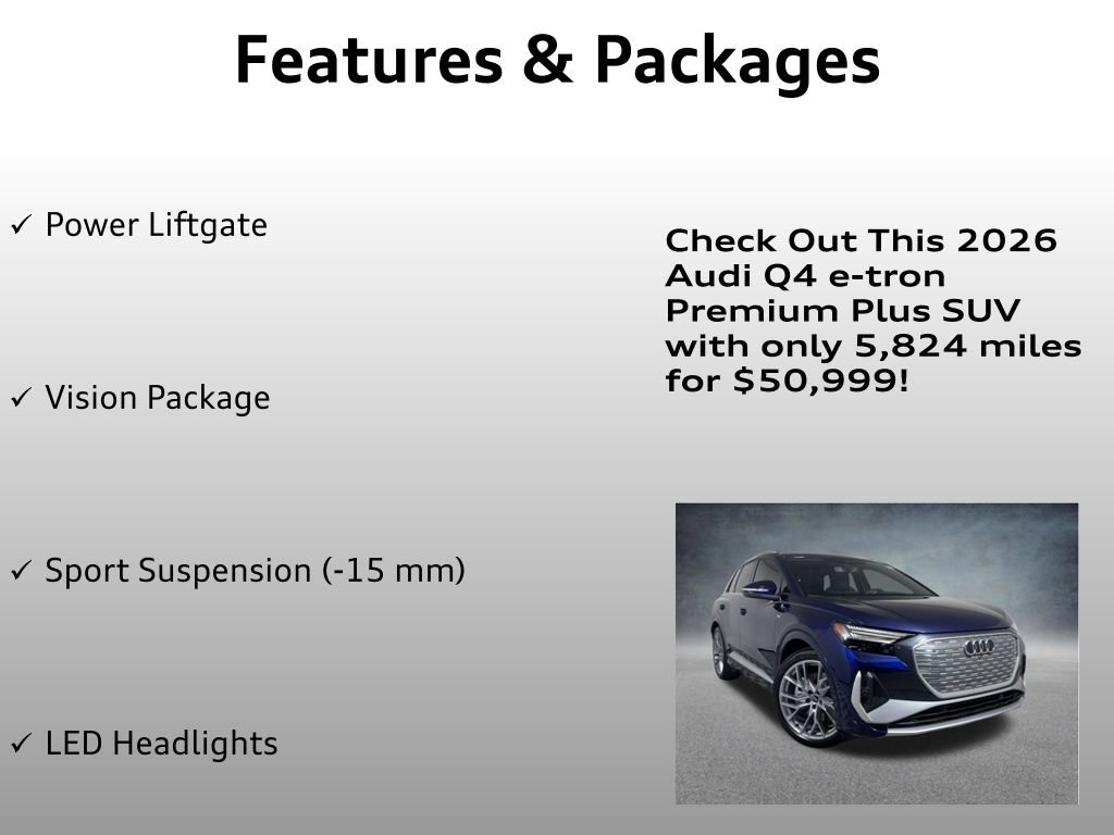 Used 2026 Audi Q4 e-tron Premium Plus w/ Premium Plus AWD/4WD image 12