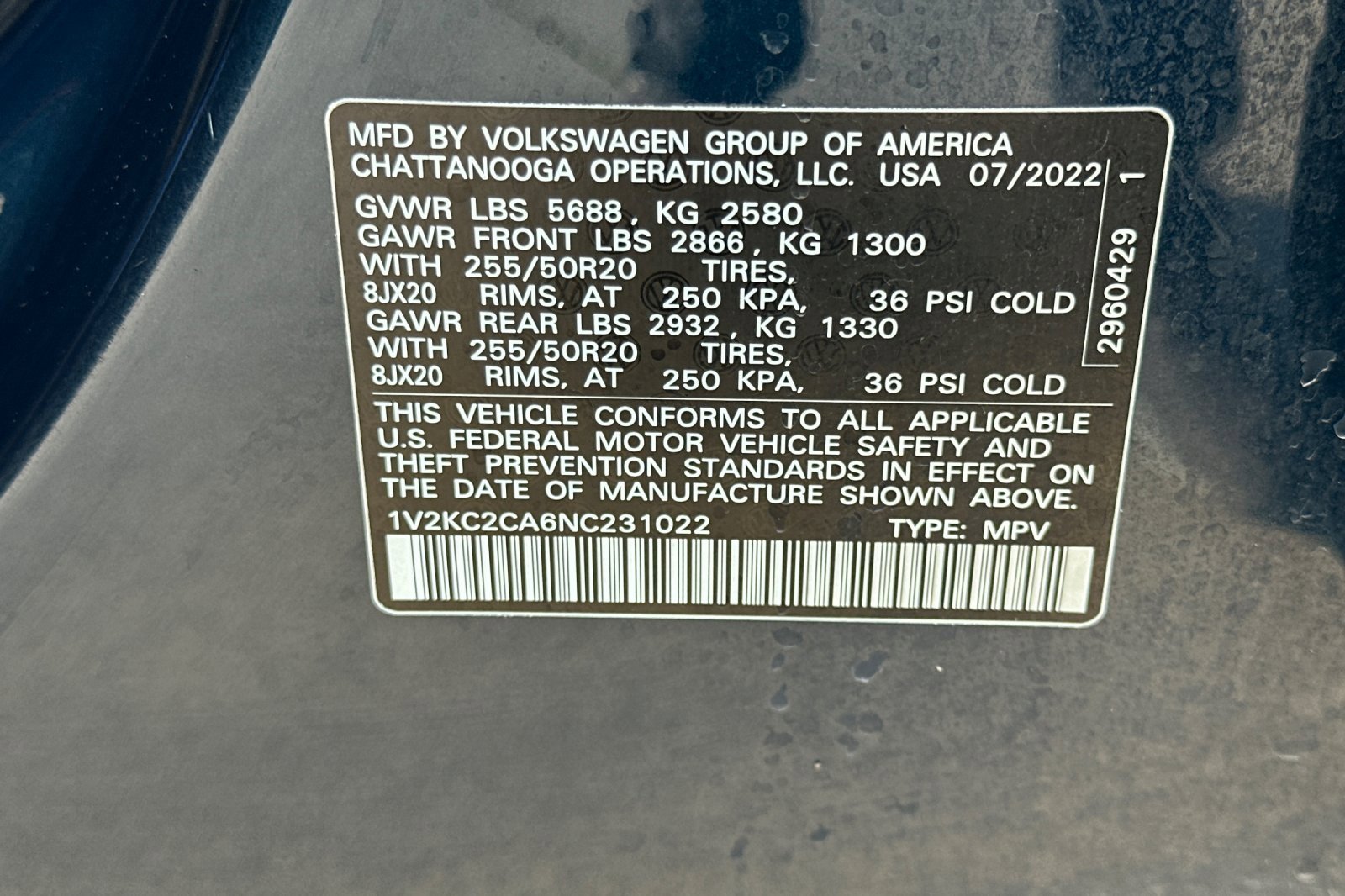 Used 2022 Volkswagen Atlas Cross Sport SE image 30