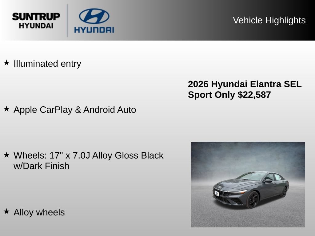 Used 2026 Hyundai Elantra Sport FWD image 16