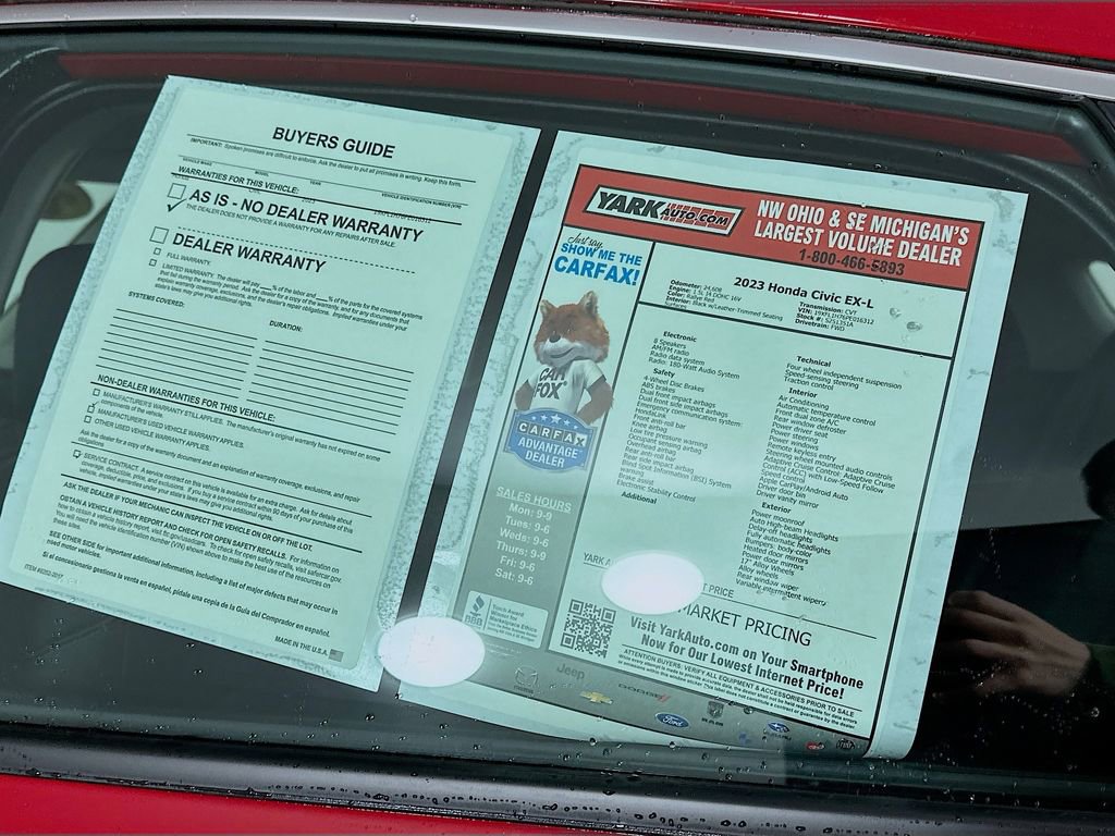 Used 2023 Honda Civic EX-L image 13