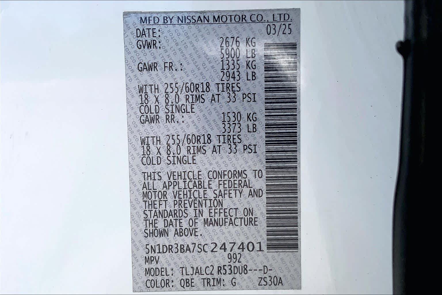 Used 2025 Nissan Pathfinder SV w/ Cargo Package FWD image 36