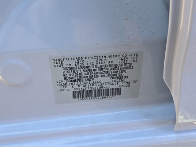 New 2025 Nissan Versa SV w/ Trunk Package image 27