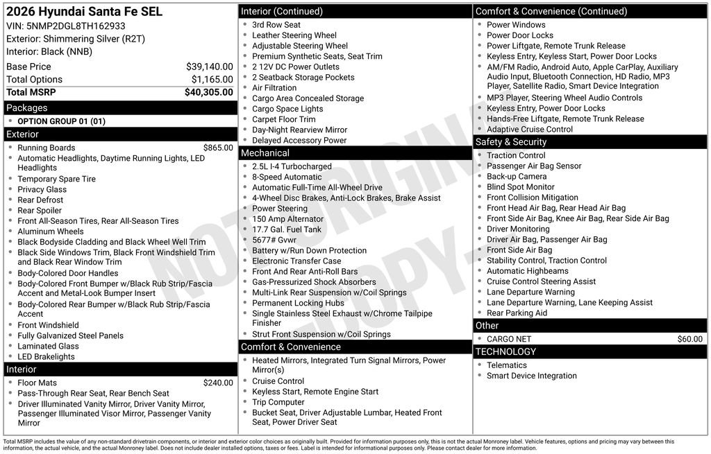 New 2026 Hyundai Santa Fe SEL image 4