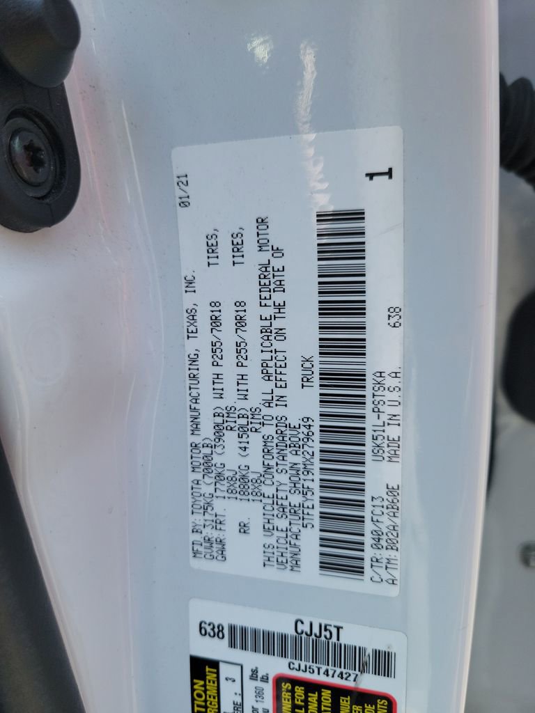 Certified 2021 Toyota Tundra SR5 RWD image 43