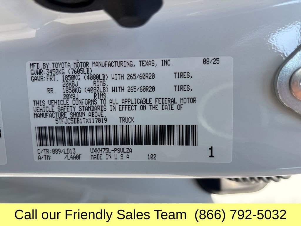 New 2026 Toyota Tundra Limited image 25