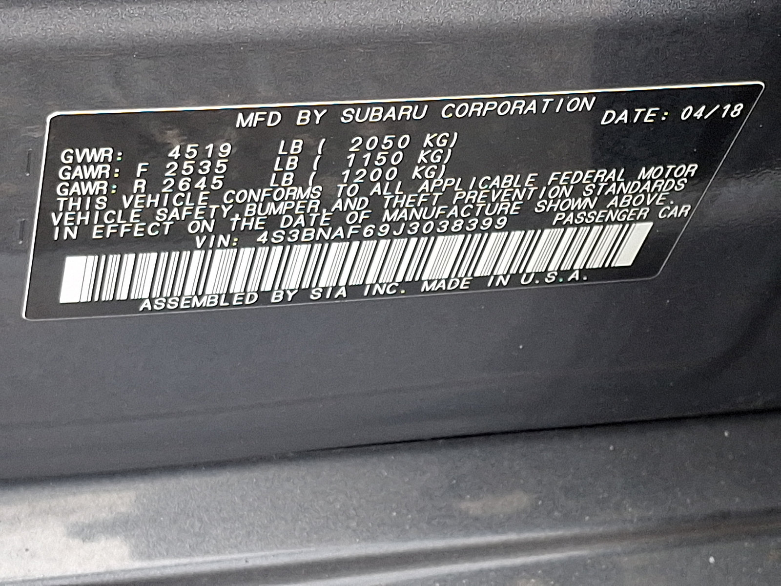 Used 2018 Subaru Legacy 2.5i Premium w/ Eyesight & BSD & Rcta & HBA AWD/4WD image 27