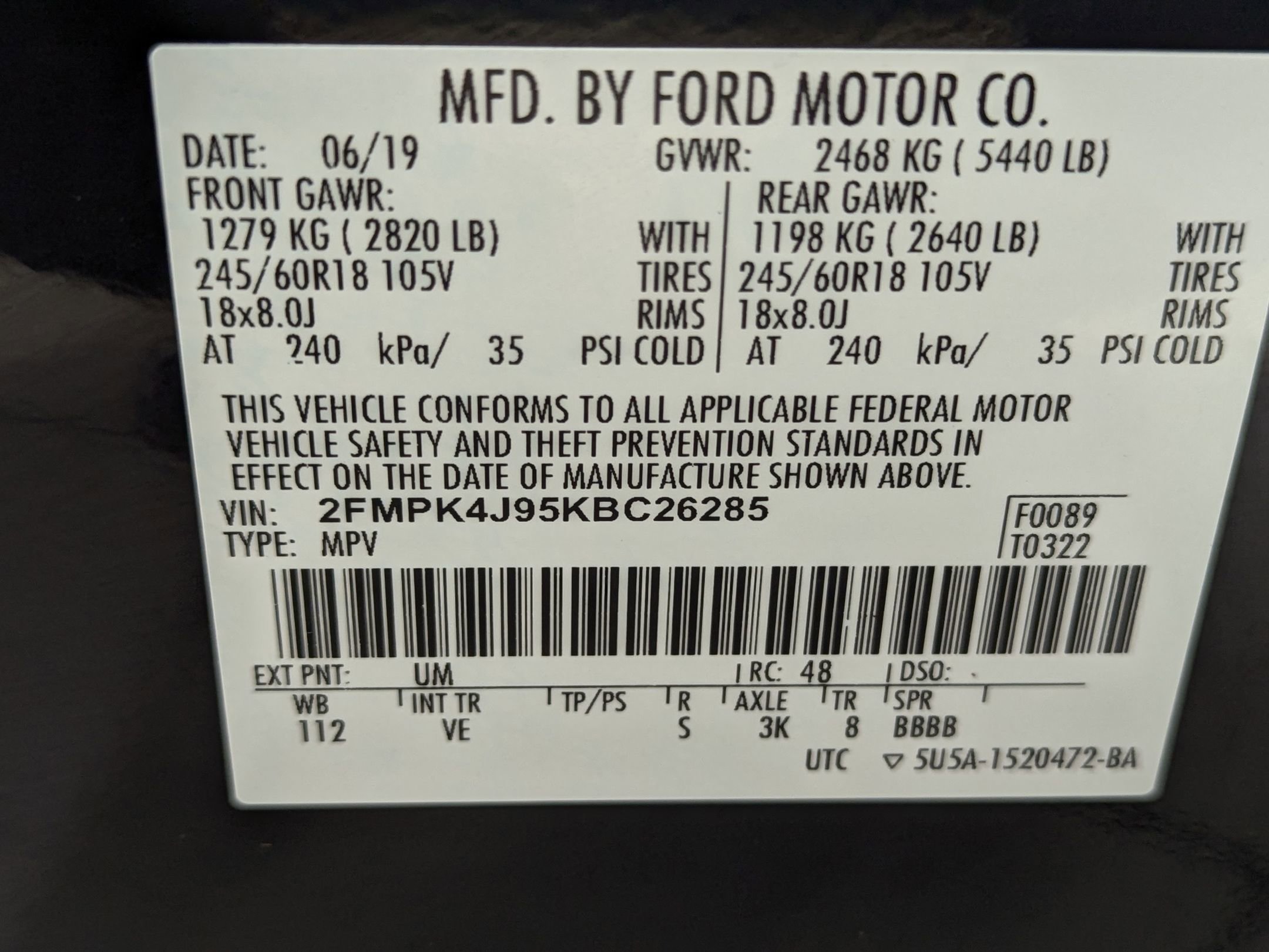 Used 2019 Ford Edge SEL w/ Equipment Group 201A image 17